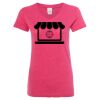Women’s Glitter V-Neck T-Shirt Thumbnail
