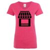 Women’s Glitter V-Neck T-Shirt Thumbnail