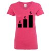 Women’s Glitter V-Neck T-Shirt Thumbnail