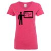 Women’s Glitter V-Neck T-Shirt Thumbnail