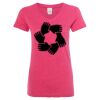 Women’s Glitter V-Neck T-Shirt Thumbnail