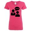 Women’s Glitter V-Neck T-Shirt Thumbnail