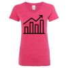 Women’s Glitter V-Neck T-Shirt Thumbnail