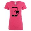 Women’s Glitter V-Neck T-Shirt Thumbnail