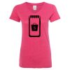 Women’s Glitter V-Neck T-Shirt Thumbnail