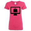 Women’s Glitter V-Neck T-Shirt Thumbnail