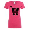 Women’s Glitter V-Neck T-Shirt Thumbnail