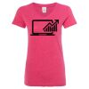 Women’s Glitter V-Neck T-Shirt Thumbnail