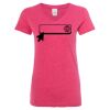 Women’s Glitter V-Neck T-Shirt Thumbnail