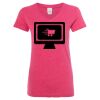 Women’s Glitter V-Neck T-Shirt Thumbnail