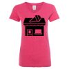 Women’s Glitter V-Neck T-Shirt Thumbnail