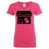 Women’s Glitter V-Neck T-Shirt Thumbnail