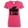 Women’s Glitter V-Neck T-Shirt Thumbnail