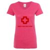 Women’s Glitter V-Neck T-Shirt Thumbnail