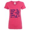Women’s Glitter V-Neck T-Shirt Thumbnail