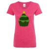 Women’s Glitter V-Neck T-Shirt Thumbnail
