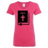 Women’s Glitter V-Neck T-Shirt Thumbnail