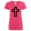 Women’s Glitter V-Neck T-Shirt Thumbnail