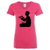 Women’s Glitter V-Neck T-Shirt Thumbnail