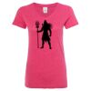 Women’s Glitter V-Neck T-Shirt Thumbnail