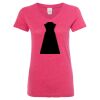 Women’s Glitter V-Neck T-Shirt Thumbnail