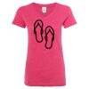 Women’s Glitter V-Neck T-Shirt Thumbnail