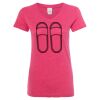 Women’s Glitter V-Neck T-Shirt Thumbnail