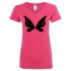 Women’s Glitter V-Neck T-Shirt Thumbnail
