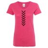 Women’s Glitter V-Neck T-Shirt Thumbnail