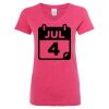 Women’s Glitter V-Neck T-Shirt Thumbnail