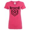 Women’s Glitter V-Neck T-Shirt Thumbnail