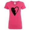 Women’s Glitter V-Neck T-Shirt Thumbnail