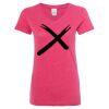 Women’s Glitter V-Neck T-Shirt Thumbnail